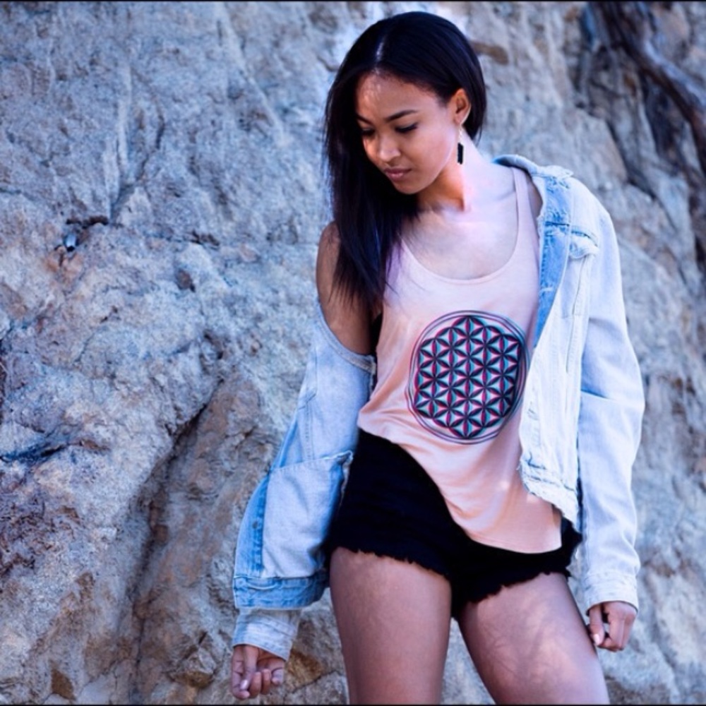 Sacred Geometry Flower of Life Dbl Vision Tank Top - Picture 2 of 3