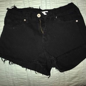 Pacsun high waisted black shorts