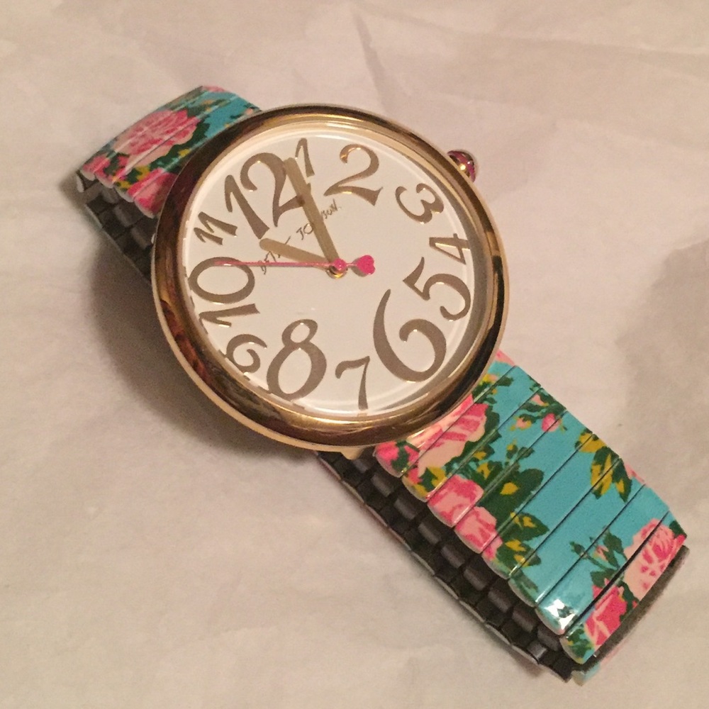Betsy Johnson floral watch