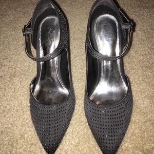 Black studded heels