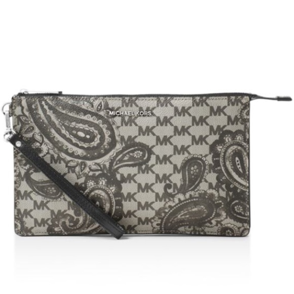 Brand NWT MK Daniela Large Paisley Wristlet