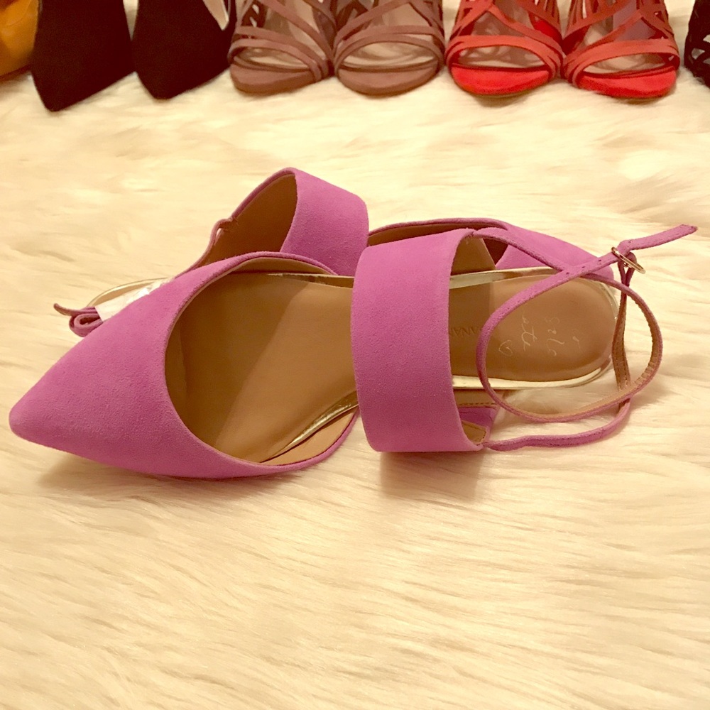 NWOT Banana Republic / Purple Abilene Flats