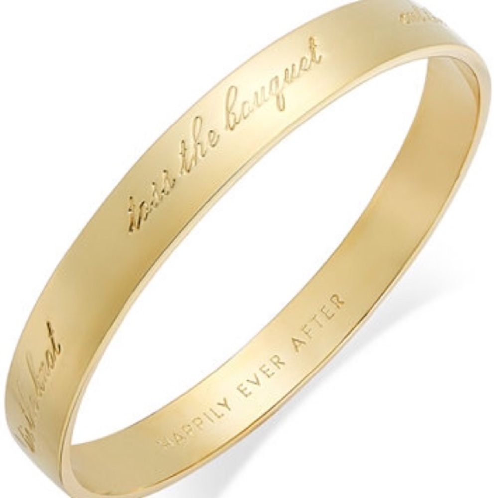 NWT KATE SPADE BRIDE "happily ever after" BANGLE