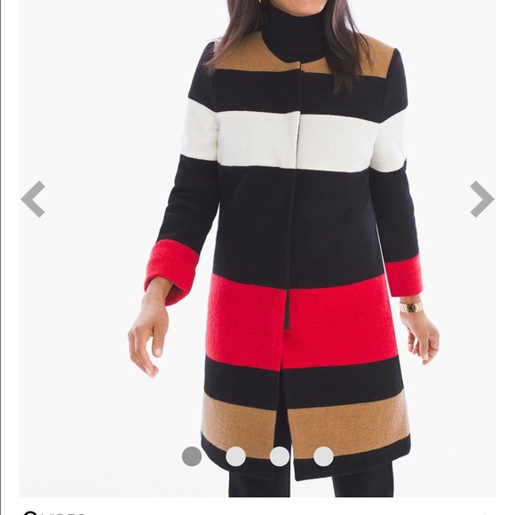 Chico's Geometric 100% Wool Jacket - Picture 1 of 4