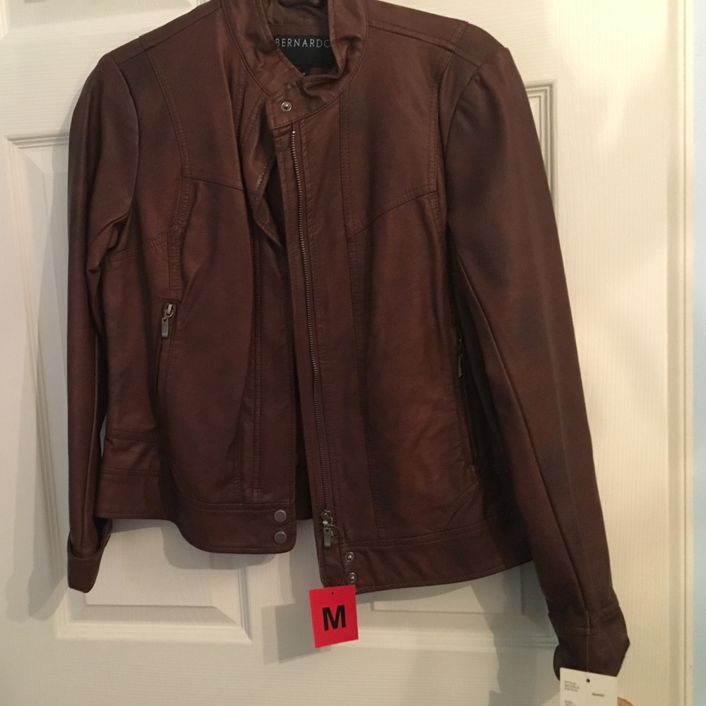 Faux leather jacket