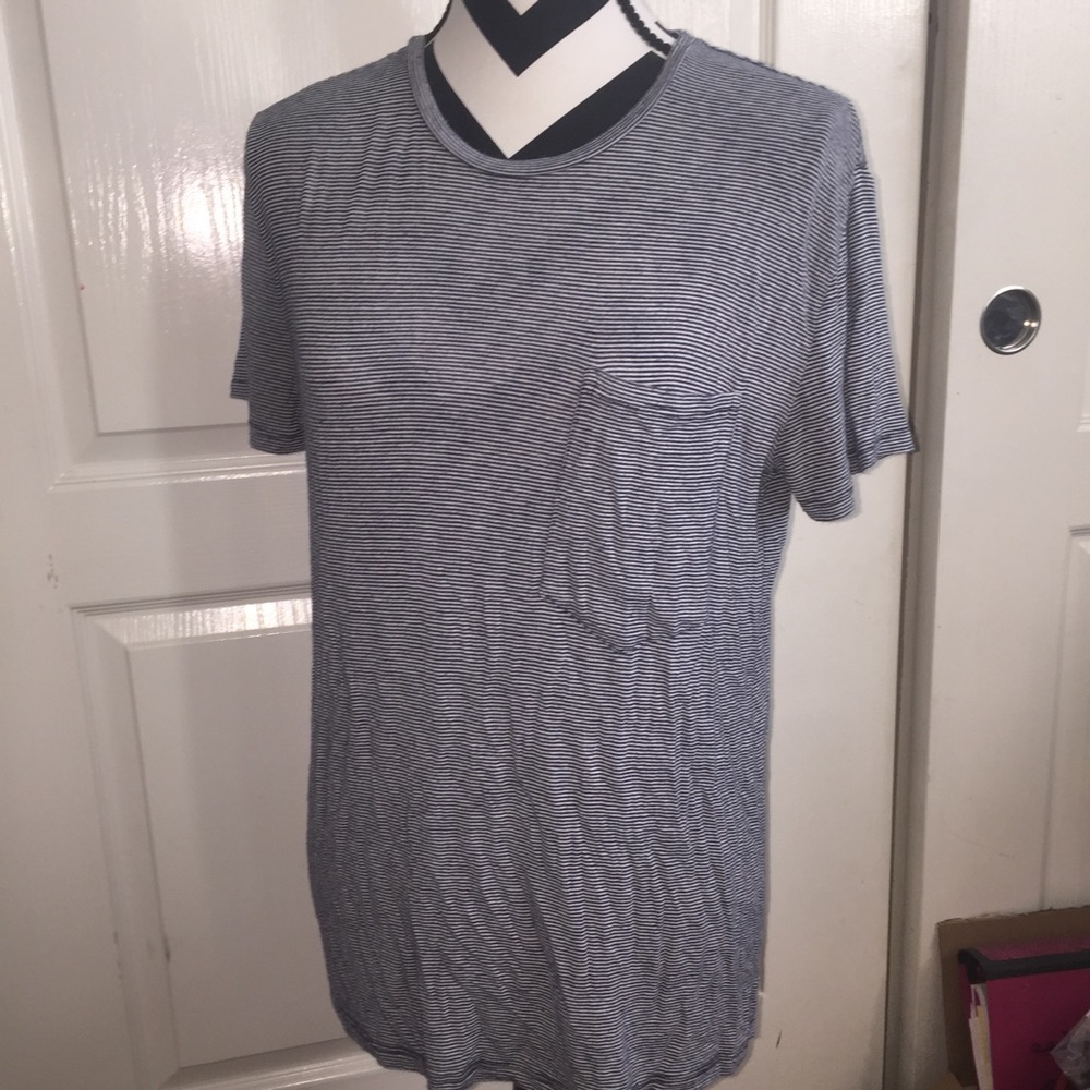 brandy striped oversized tee