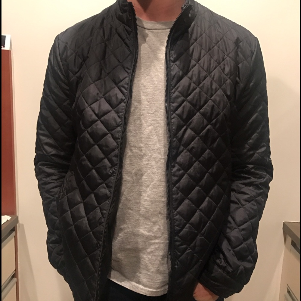 Quilted zip up jacket