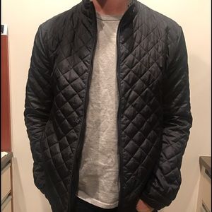 Quilted zip up jacket