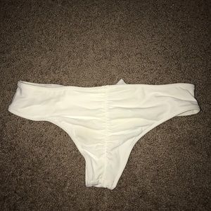 Cheeky white bikini!!