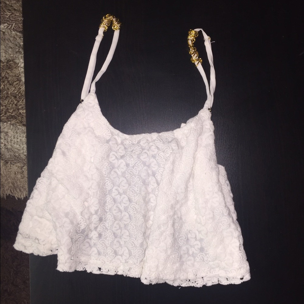 Gold chain design on back