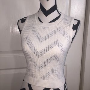 forever 21 cropped sweater vest