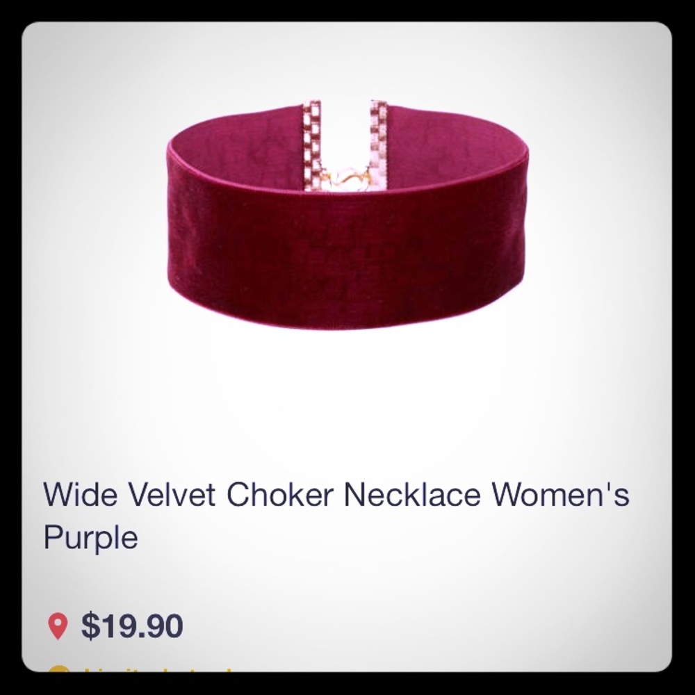 SOLD!!!!!!!!! Red velvet choker, new, never worn