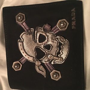 Skull Prada wallet. Good condition in original box