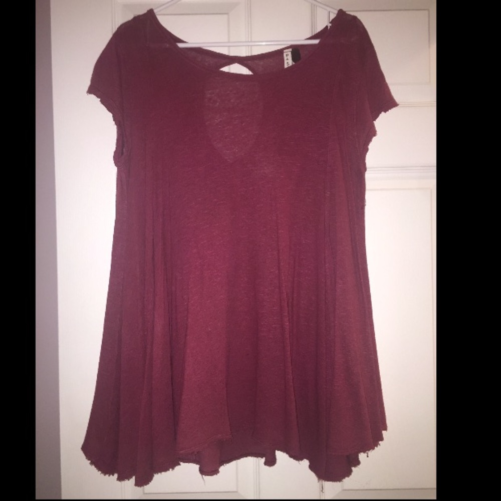 Free People small sweater maroon