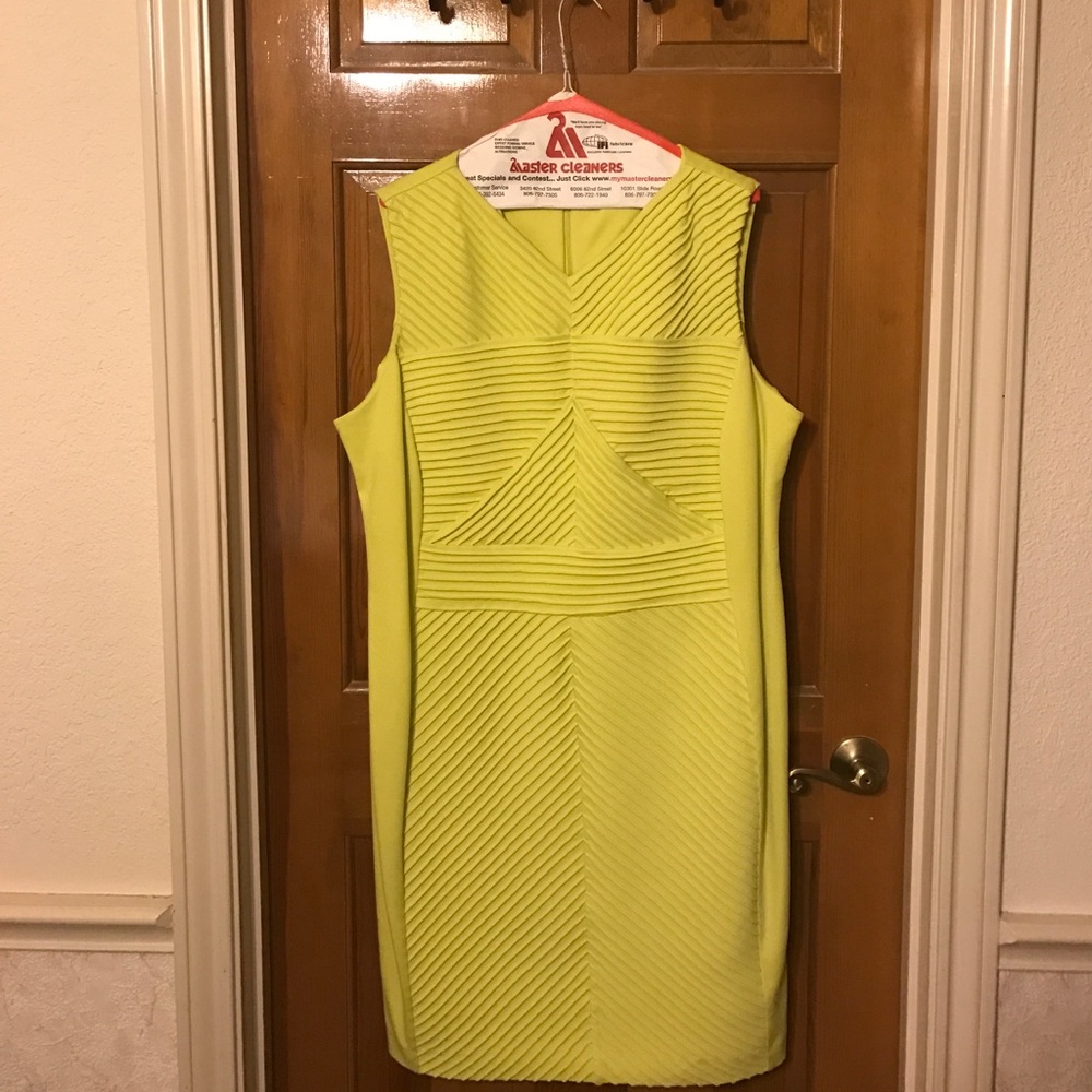 Calvin Klein neon dress!