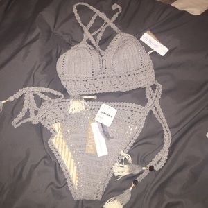 Flower Chain Crocheted Bikini from Free People