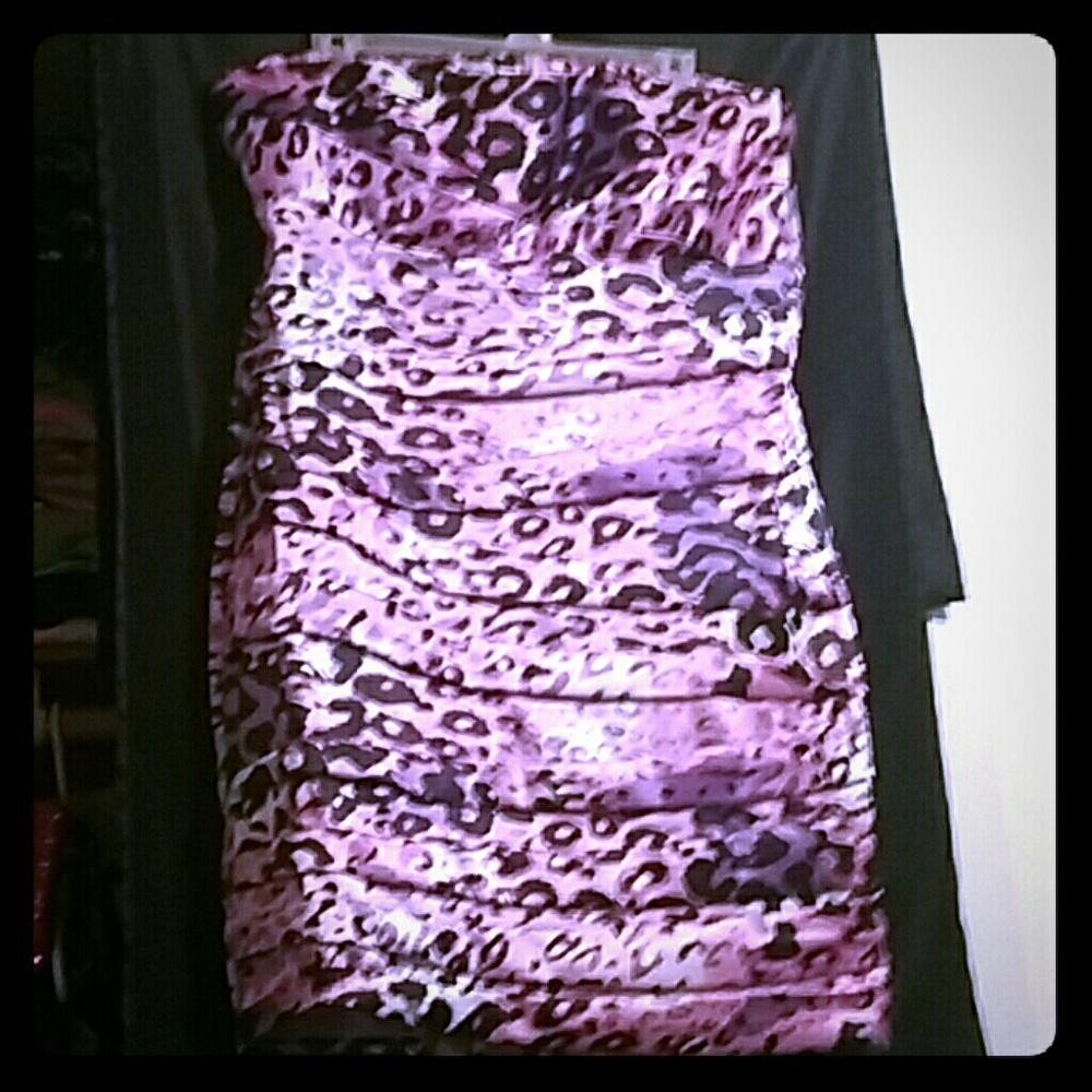 Cute Pink Cheetah Print dress