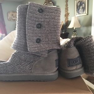 Women's gray Ugg Boots