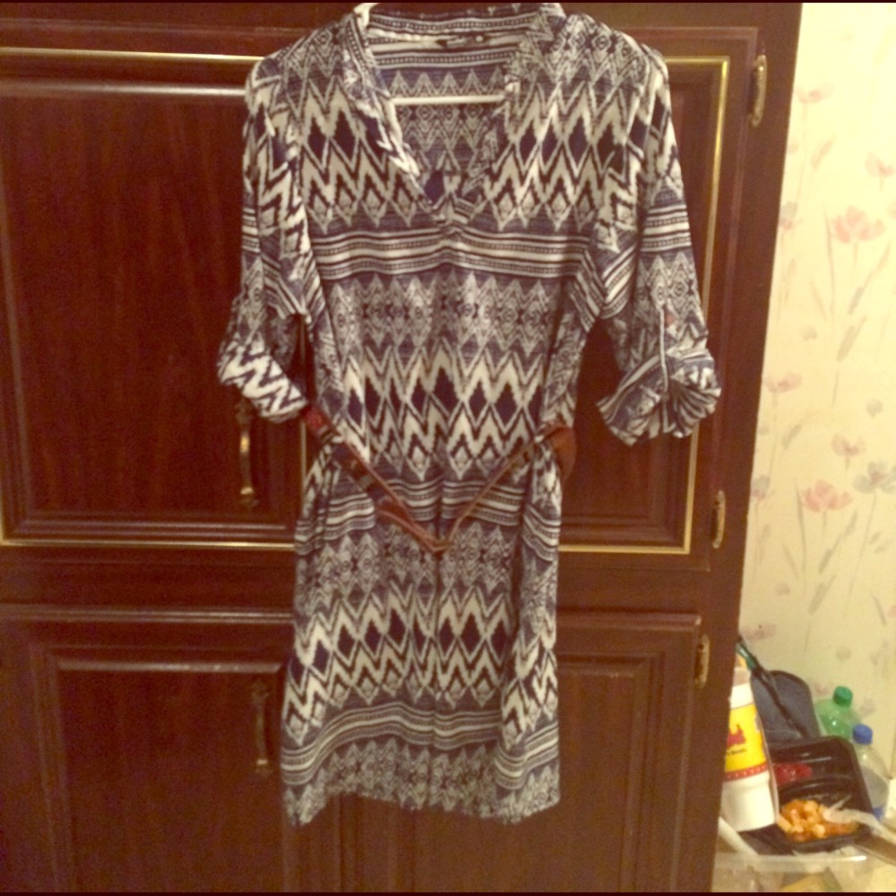 Aztec printed dress
