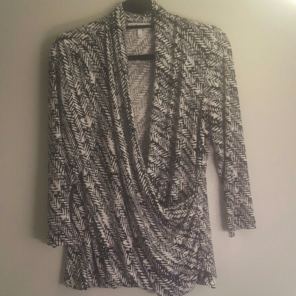 3/4 sleeve business attire blouse
