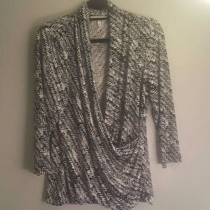 3/4 sleeve business attire blouse