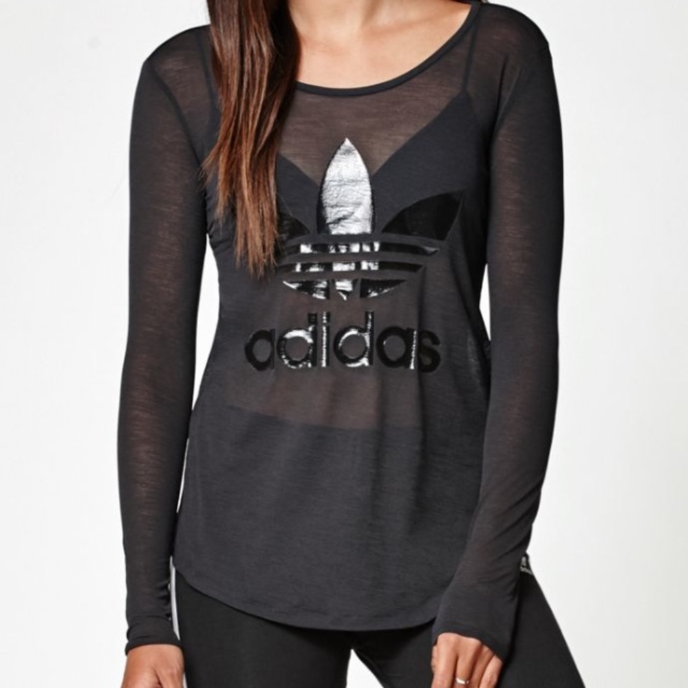 NWT ADIDAS SHEER SHIRT - TOP