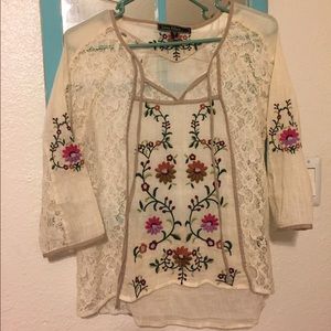 Love Stitch Lace Shirt