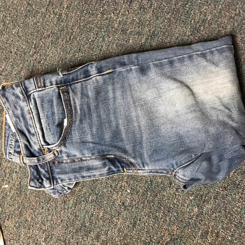 American eagle light wash high rise jegging