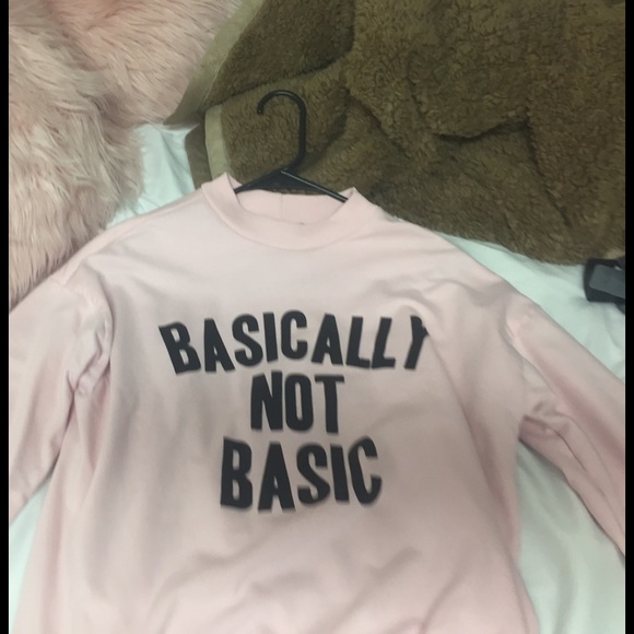 Basically not basic sweatshirt from forever 21 - Picture 1 of 2