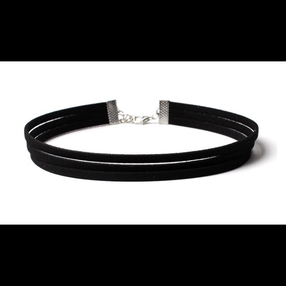 Three Layered Velvet Choker