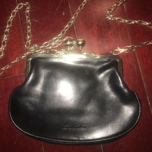 Vintage style Ted Baker Leather, Gold chain purse