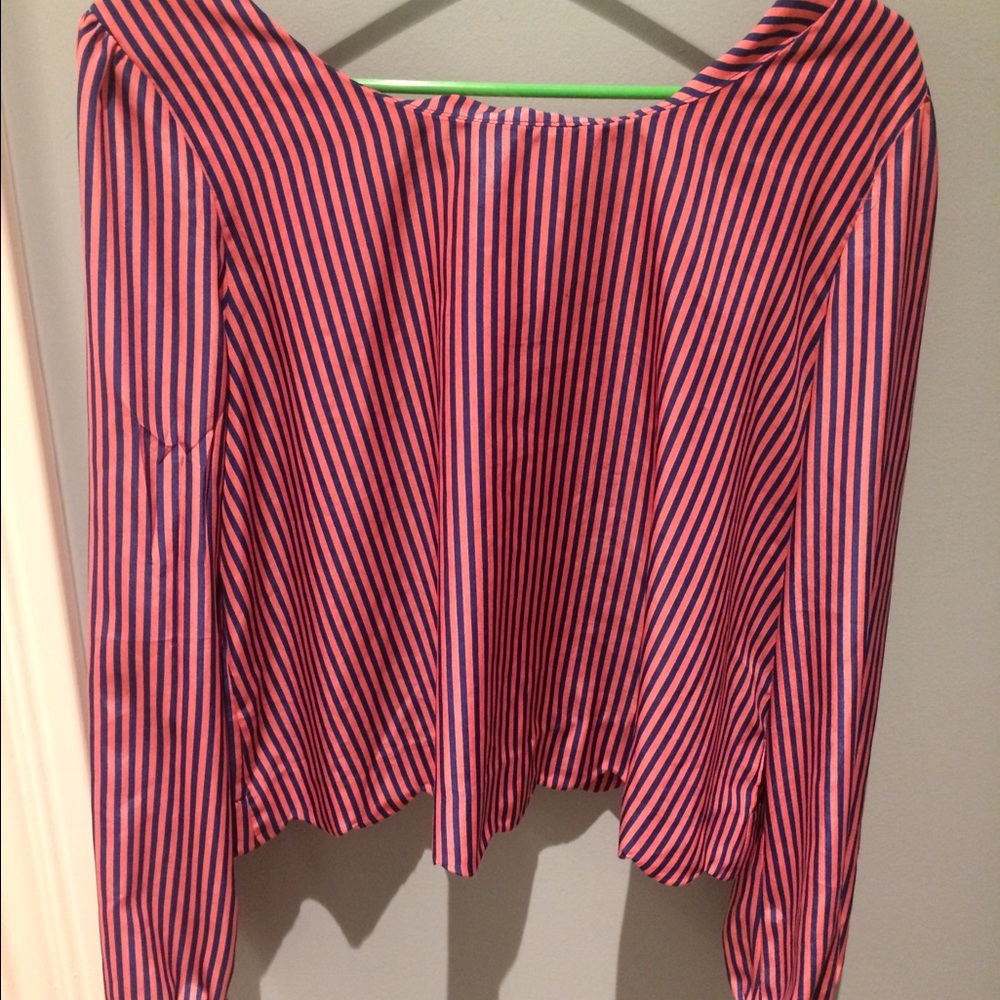 Pink and navy long sleeve!
