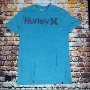 Hurley Men's T-shirt size large teal/grey