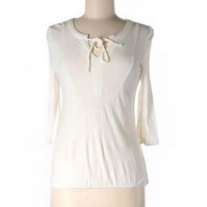 White 3/4 sleeve blouse
