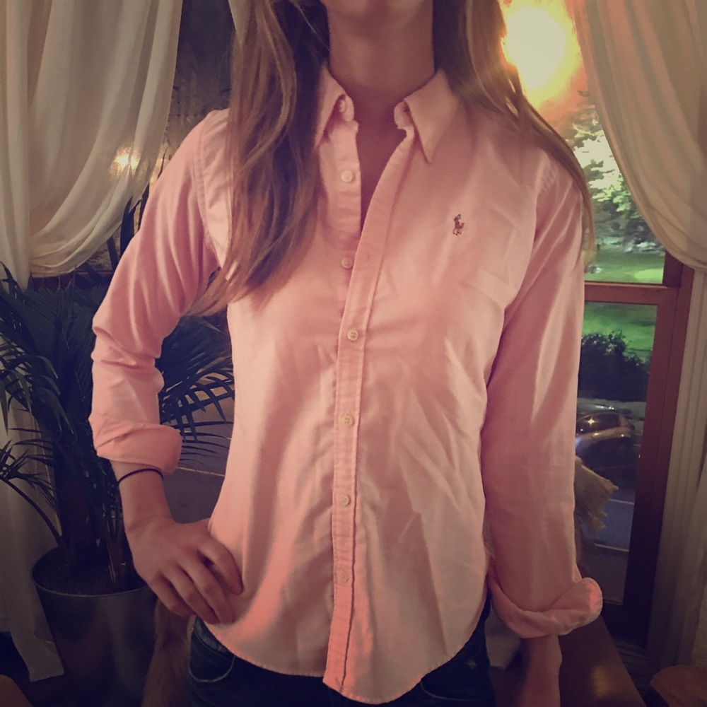 Ralph Lauren Pink Oxford Button Down