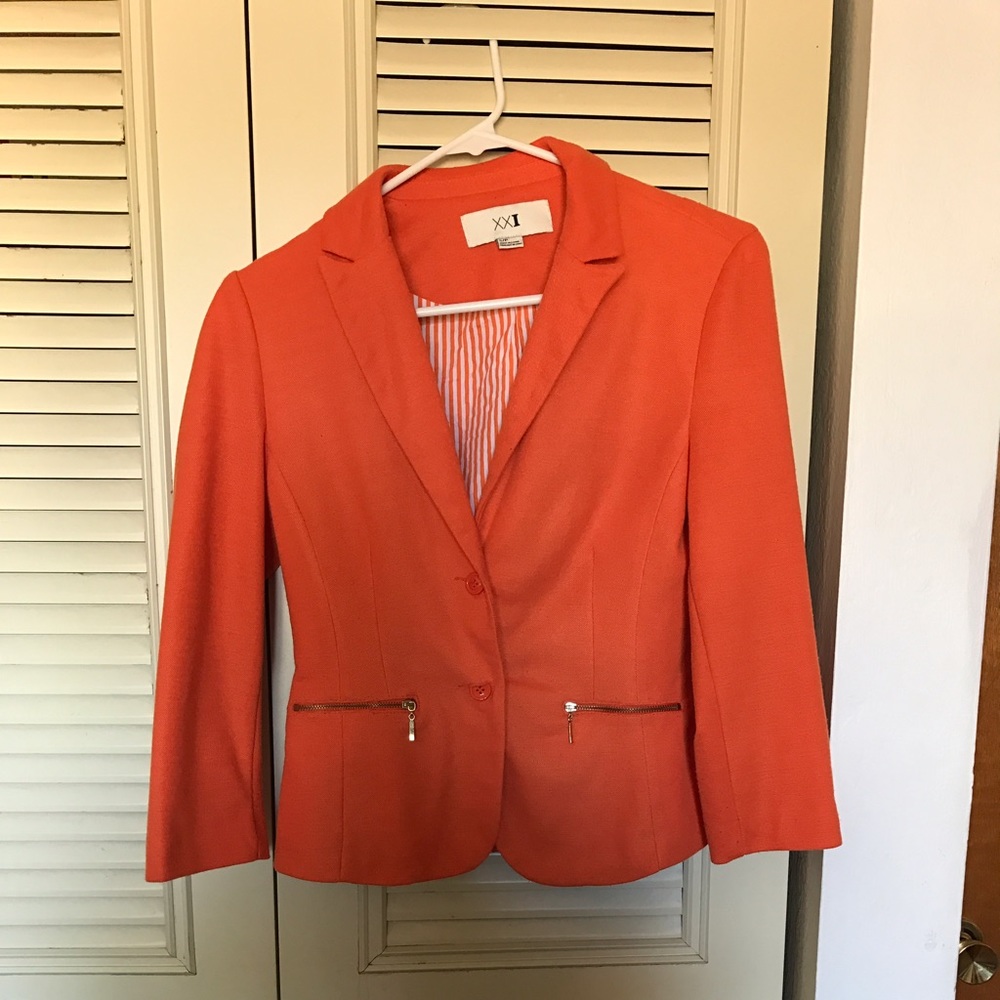Orange blazer