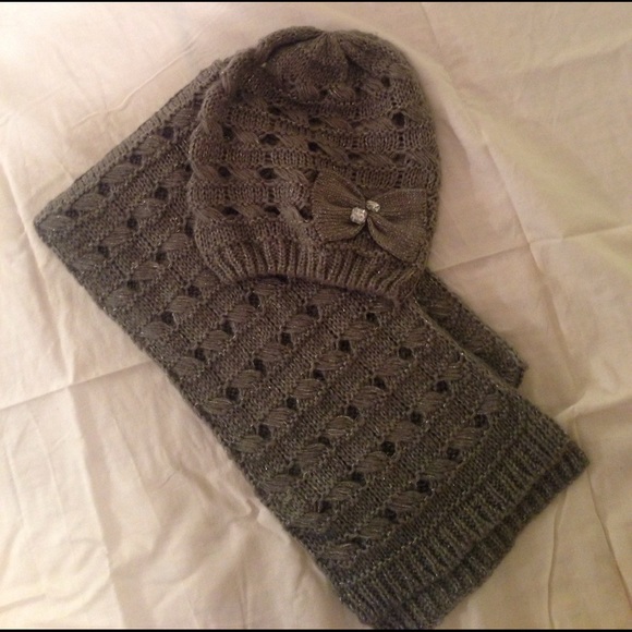 Apt.9 Soft Knit Grey Hat & Scarf Set - Picture 1 of 3