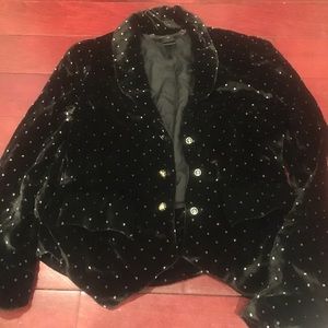 Marc Jacobs velvet-like polka dot blazer