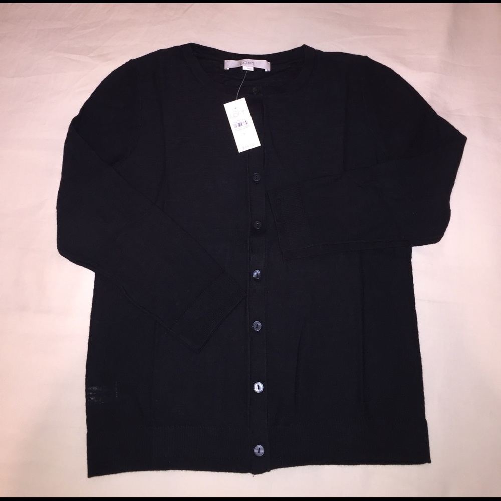 Loft black cardigan