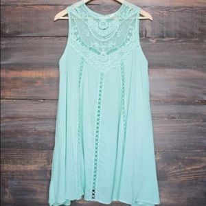 Mint lace dress