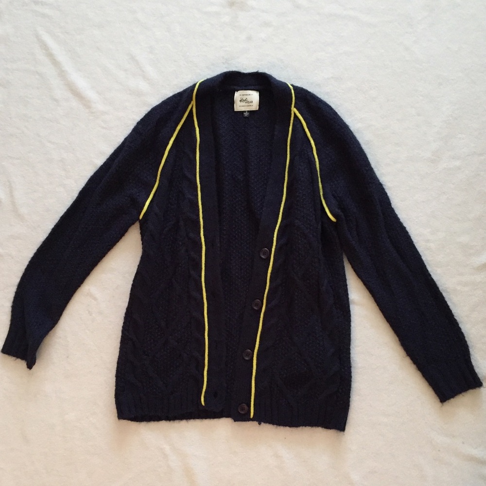 Dark Blue / Like Green Cardigan