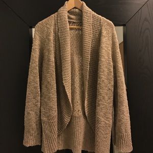 Tan Sweater with Lace