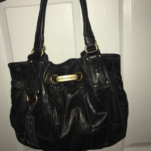 👄✨Juicy Couture black leather tote