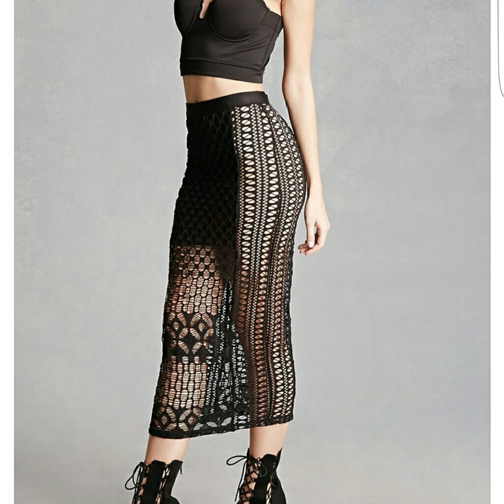 Laser cut skirt