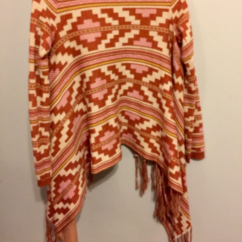 Open front Aztec cardigan