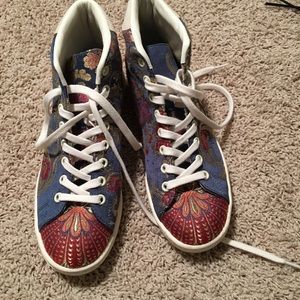 Adidas unique print shoes.