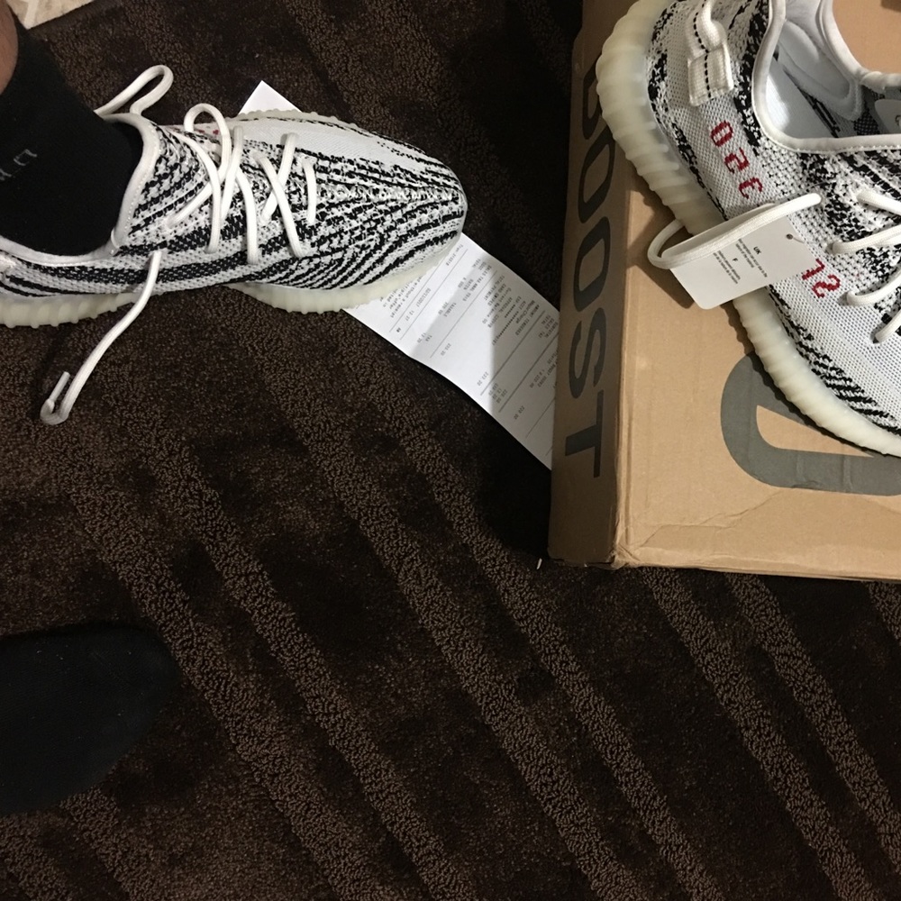 Brand new yeezy v2 zebras