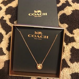 Coach necklace with pendant