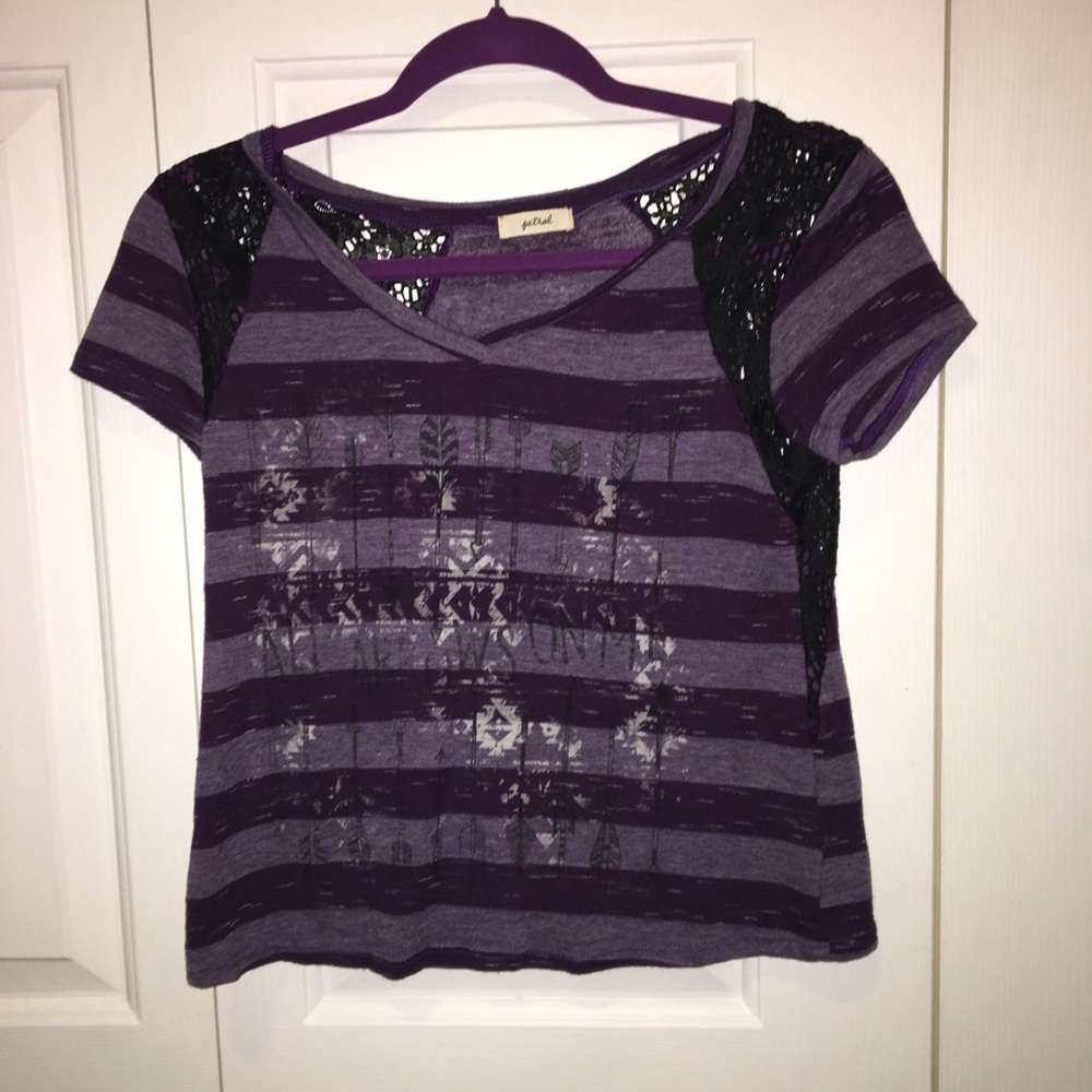 Lace Purple Teeshirt