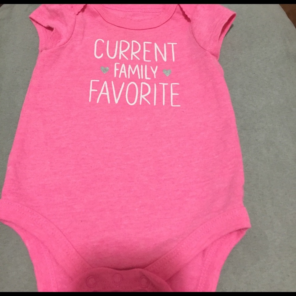 Current Family Favorite Jersey Hot Pink Onesie